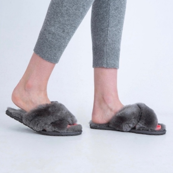 EMU Australia Mayberry Natural Sheepskin Slipper in Charcoal Sz 9 (fits … - Picture 16 of 16